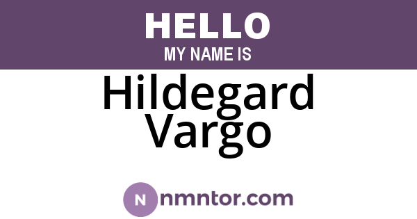 Hildegard Vargo