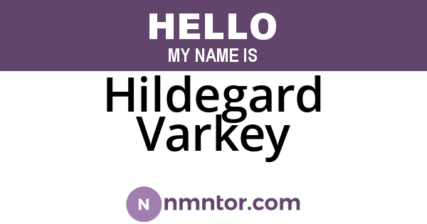 Hildegard Varkey