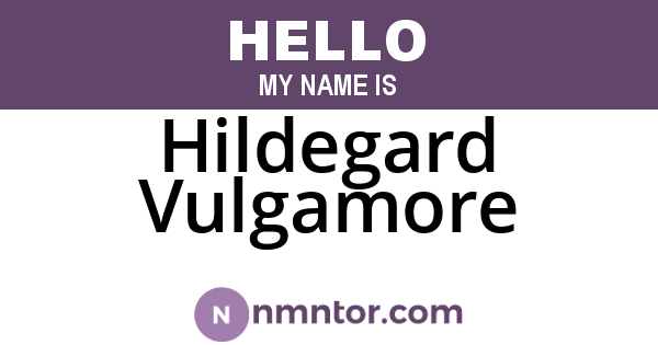 Hildegard Vulgamore