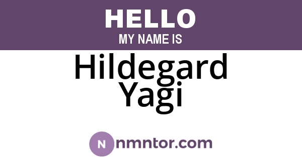 Hildegard Yagi
