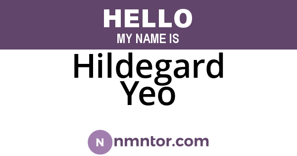 Hildegard Yeo