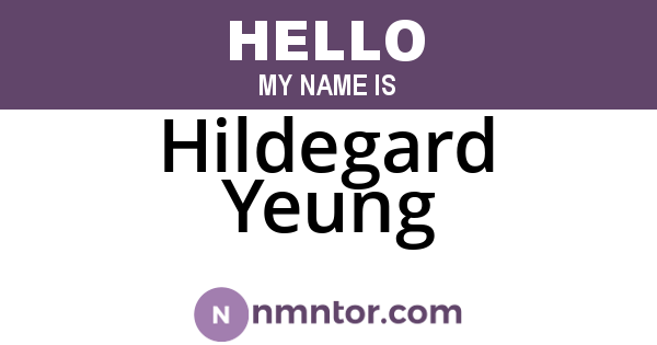 Hildegard Yeung