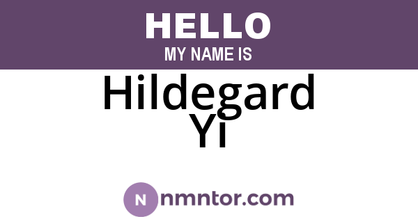 Hildegard Yi