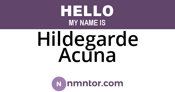 Hildegarde Acuna