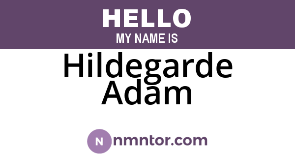 Hildegarde Adam