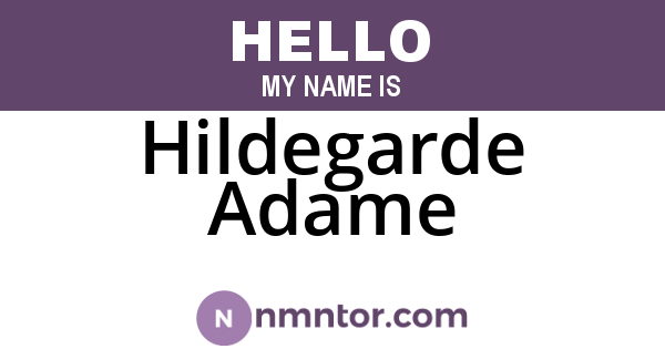 Hildegarde Adame