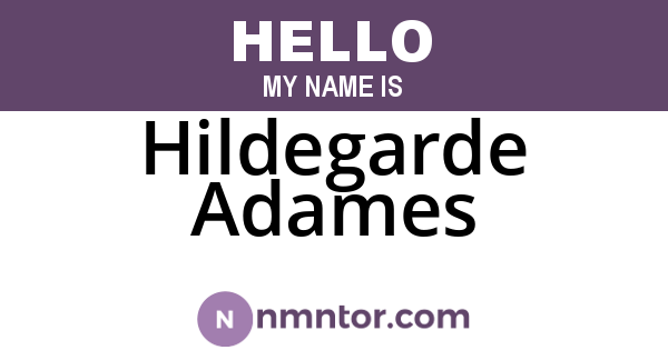 Hildegarde Adames