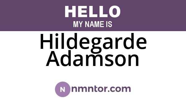 Hildegarde Adamson