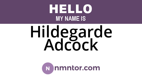 Hildegarde Adcock