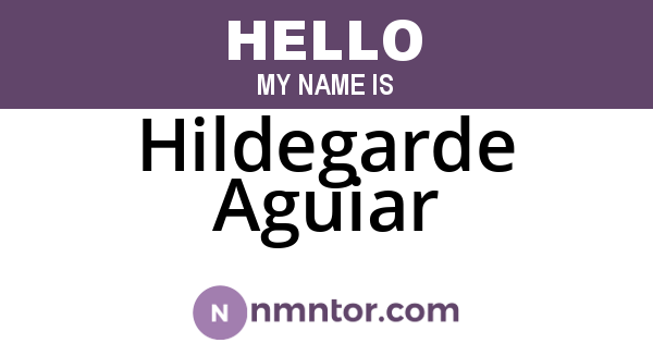 Hildegarde Aguiar
