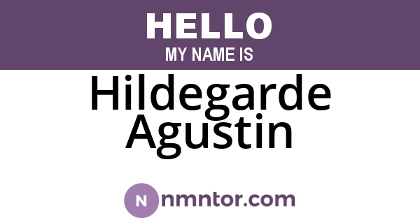 Hildegarde Agustin