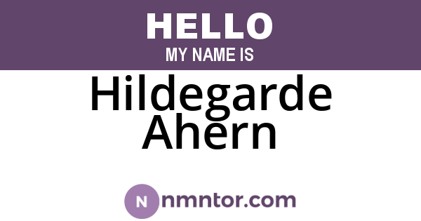 Hildegarde Ahern