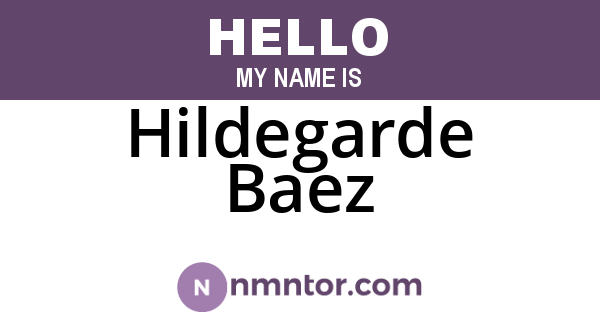 Hildegarde Baez