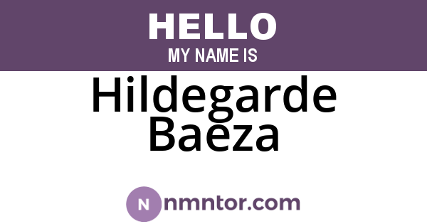 Hildegarde Baeza