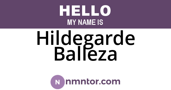 Hildegarde Balleza