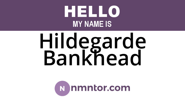 Hildegarde Bankhead