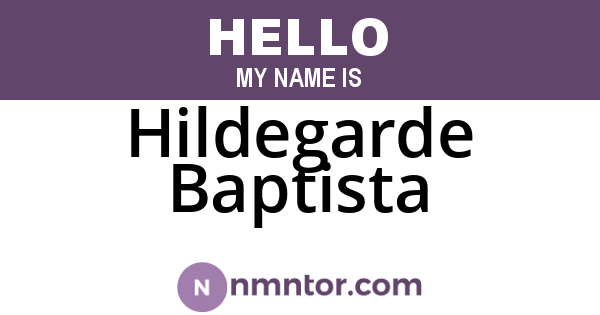Hildegarde Baptista