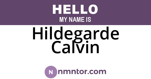 Hildegarde Calvin