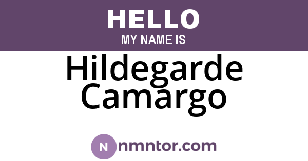 Hildegarde Camargo