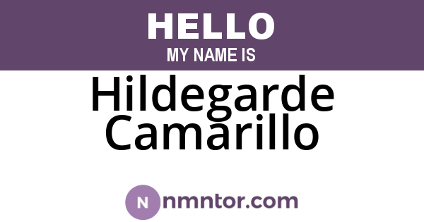 Hildegarde Camarillo
