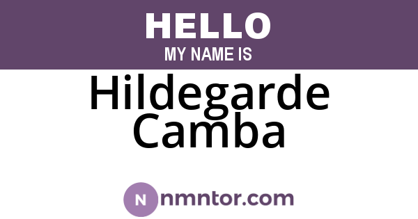 Hildegarde Camba