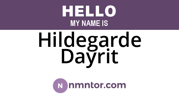 Hildegarde Dayrit