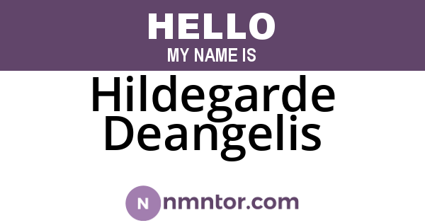 Hildegarde Deangelis