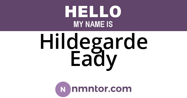 Hildegarde Eady
