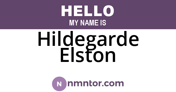 Hildegarde Elston