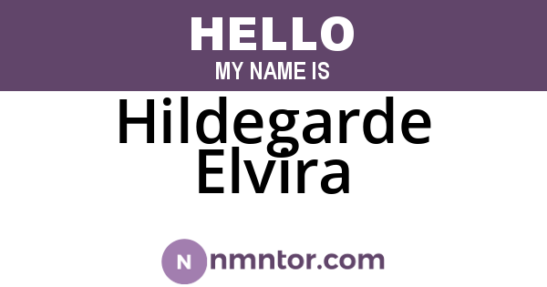 Hildegarde Elvira