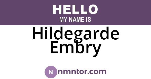 Hildegarde Embry