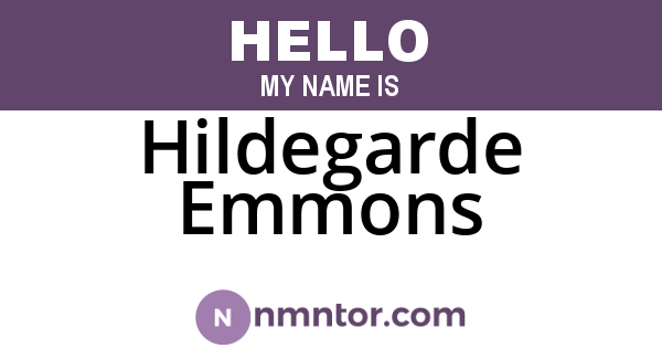 Hildegarde Emmons