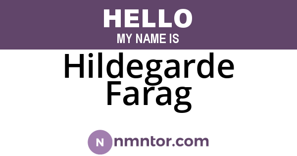 Hildegarde Farag