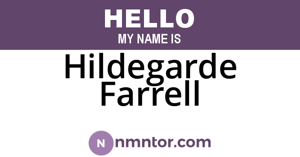 Hildegarde Farrell