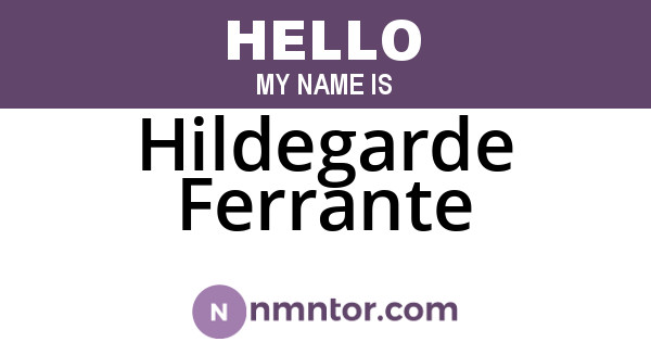 Hildegarde Ferrante