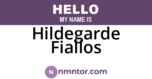 Hildegarde Fiallos