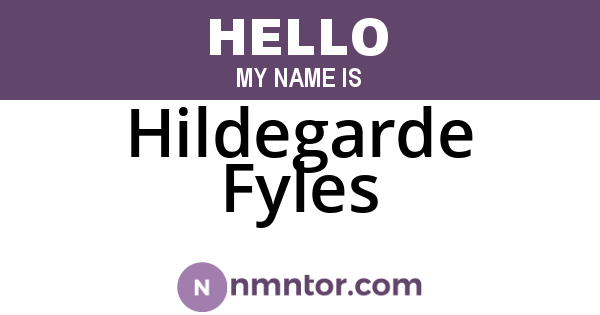 Hildegarde Fyles