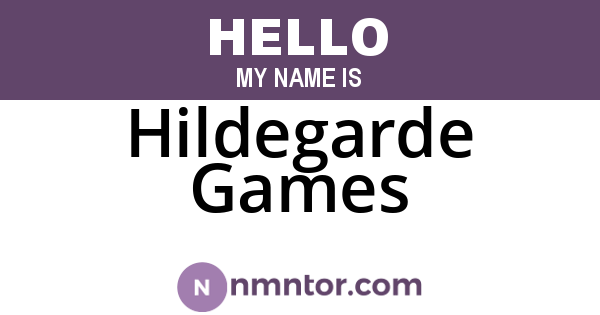 Hildegarde Games