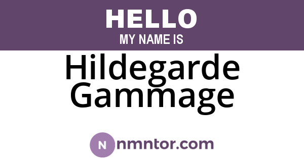 Hildegarde Gammage