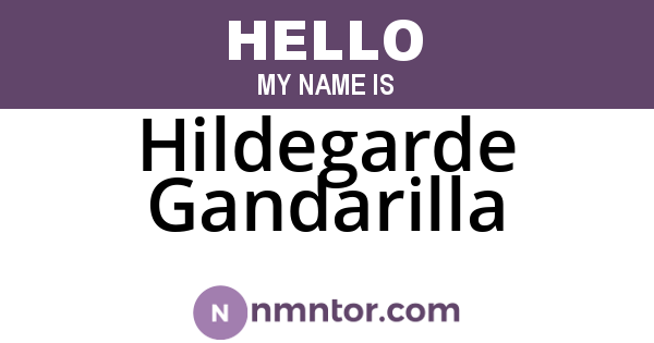 Hildegarde Gandarilla