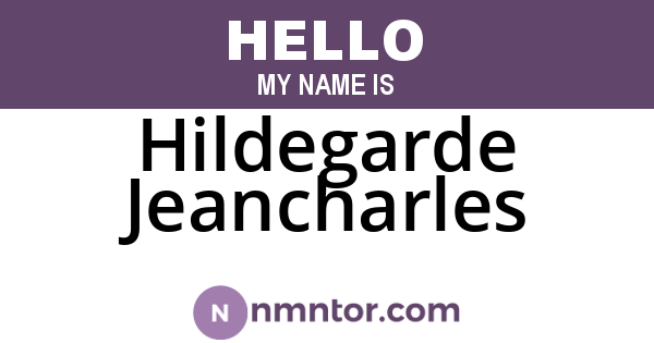 Hildegarde Jeancharles