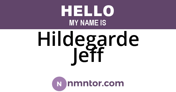 Hildegarde Jeff