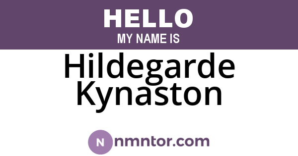 Hildegarde Kynaston