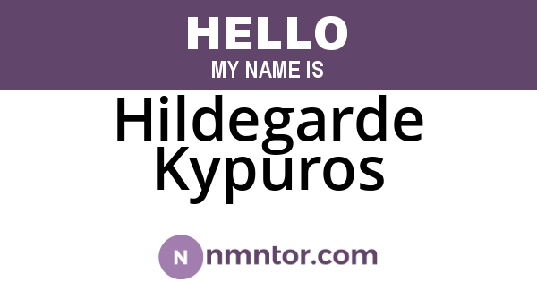Hildegarde Kypuros