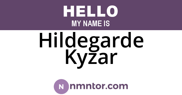 Hildegarde Kyzar