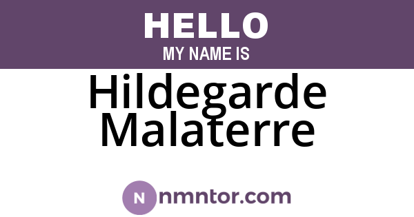 Hildegarde Malaterre