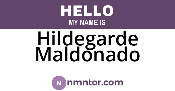 Hildegarde Maldonado