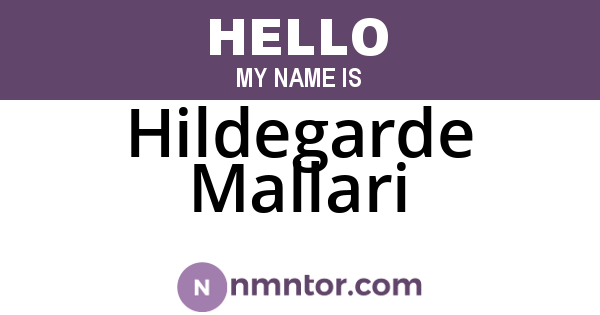Hildegarde Mallari