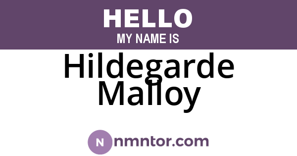 Hildegarde Malloy
