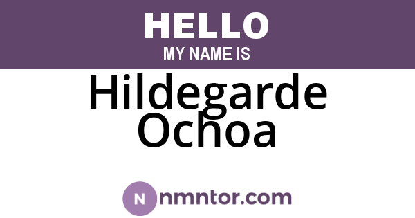 Hildegarde Ochoa